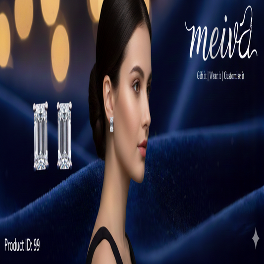 The "Main Character" Emerald-Cut Studs- ER99