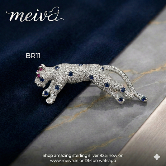 The Midnight Prowler Panther Brooch- BR11